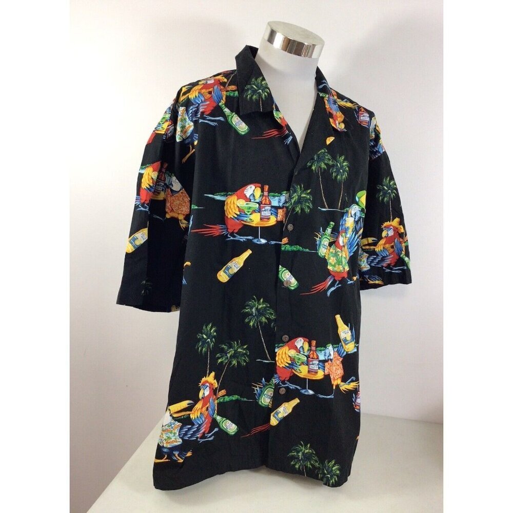 Pacific Legend Hawaiian Shirt Parrots Mens 4XL